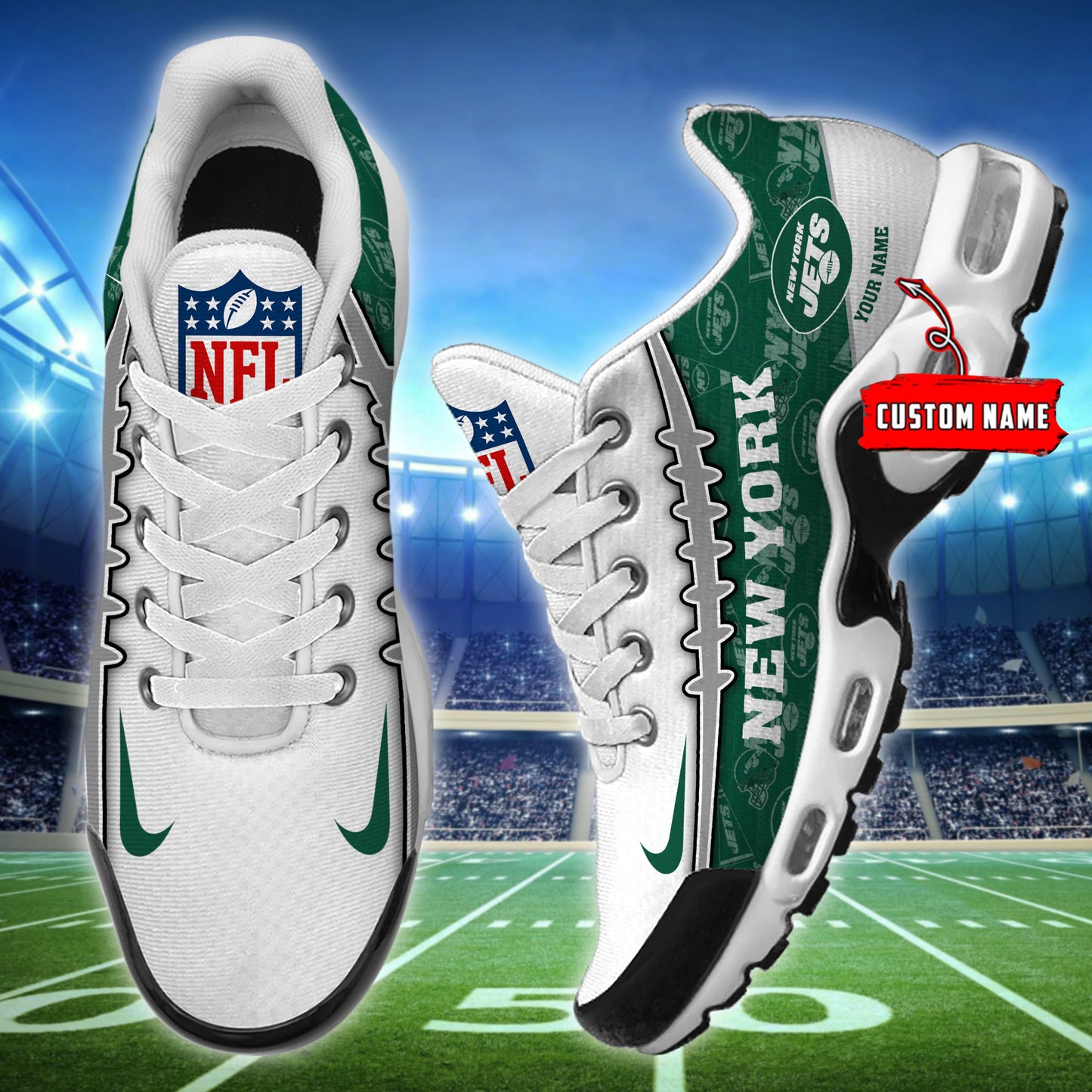 New York Jets T-N Youth Sneakers AZBTTNS000038