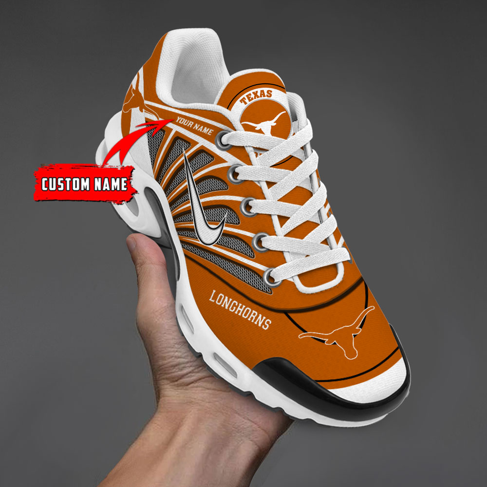 Texas Longhorns  New Personalized T-N Youth Sneakers AZBTTNS000103