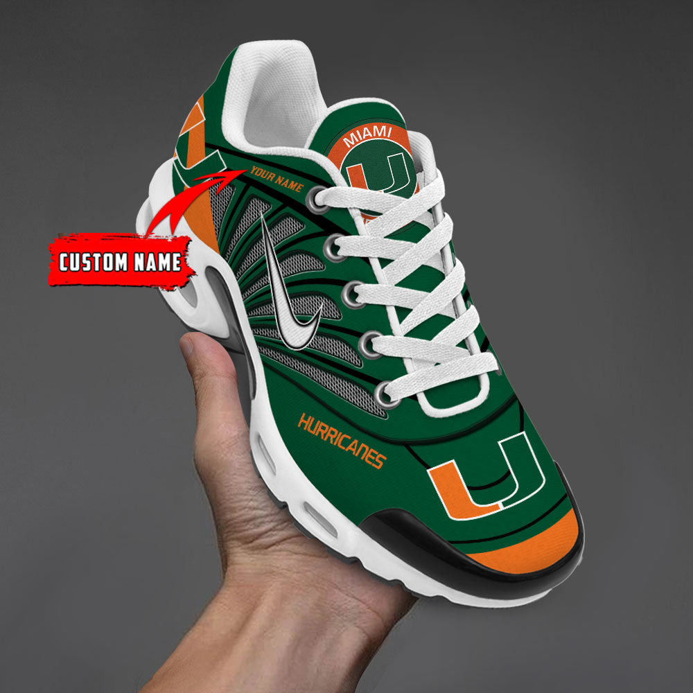 Miami Hurricanes  New Personalized T-N Youth Sneakers AZBTTNS000110