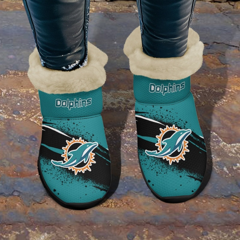 Miami Dolphins Comfy Winter Snow Boots AZDDWSB000094