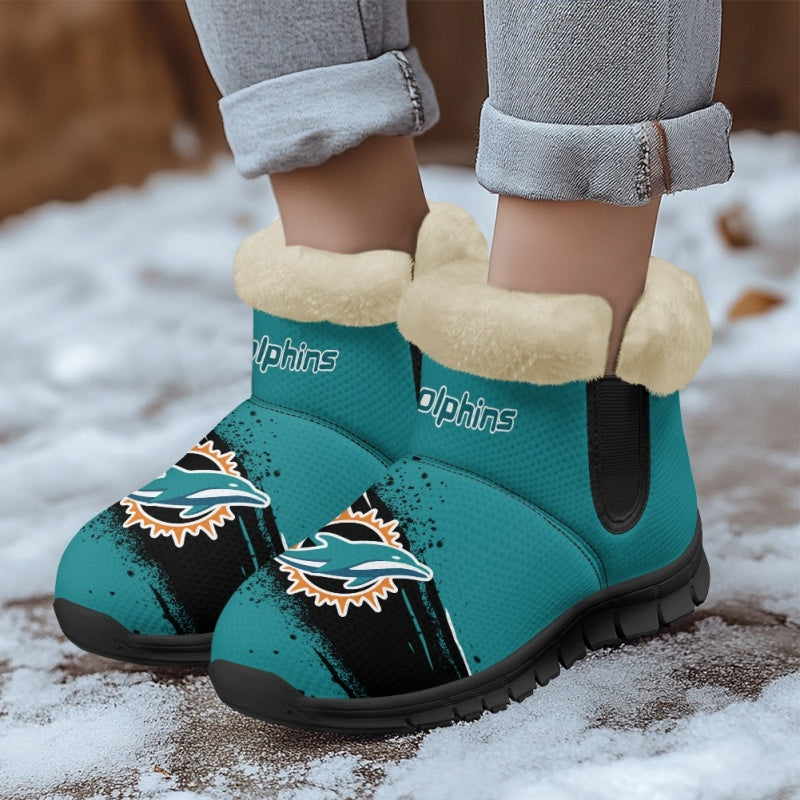 Miami Dolphins Comfy Winter Snow Boots AZDDWSB000094