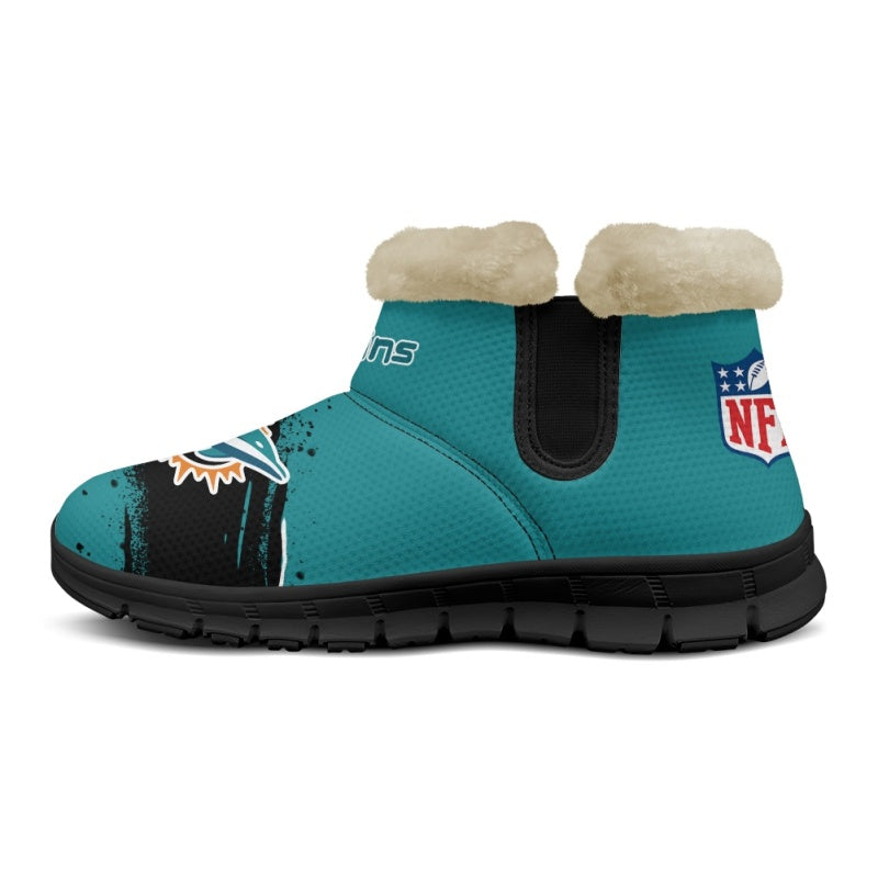 Miami Dolphins Comfy Winter Snow Boots AZDDWSB000094
