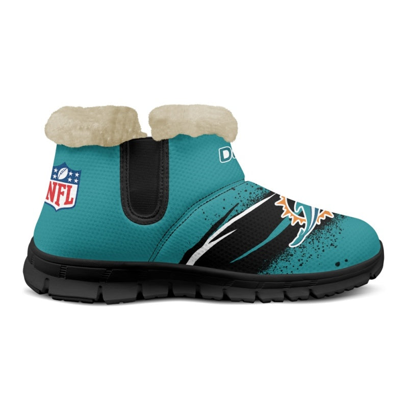Miami Dolphins Comfy Winter Snow Boots AZDDWSB000094