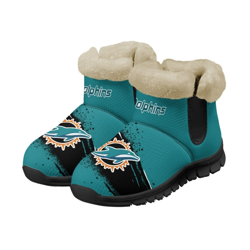 Miami Dolphins Comfy Winter Snow Boots AZDDWSB000094