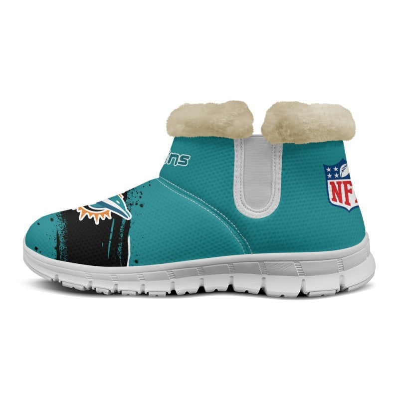 Miami Dolphins Comfy Winter Snow Boots AZDDWSB000094