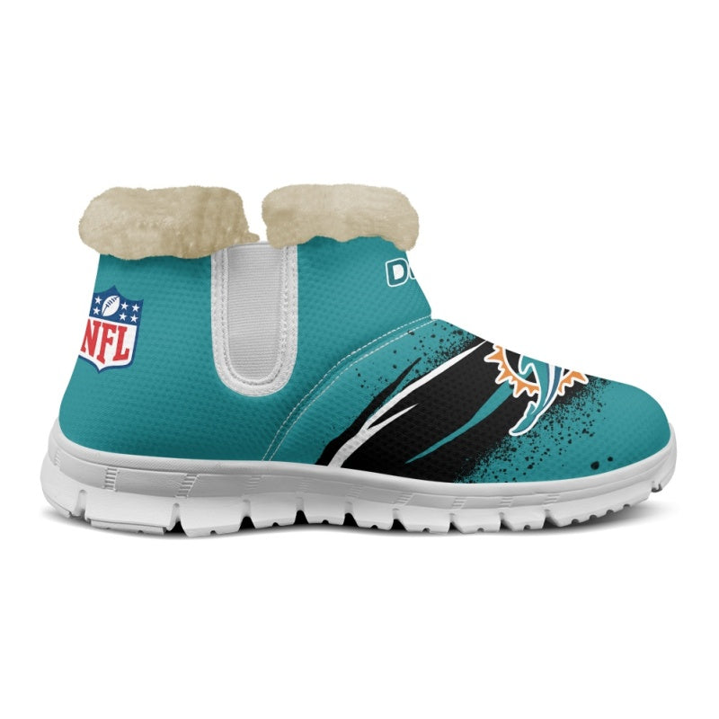 Miami Dolphins Comfy Winter Snow Boots AZDDWSB000094