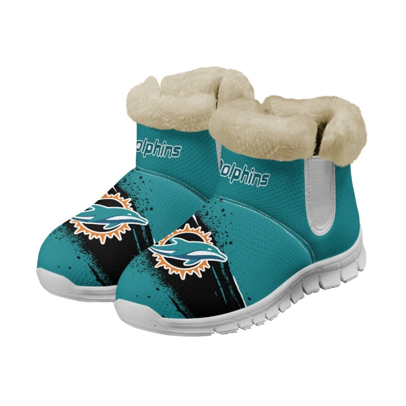 Miami Dolphins Comfy Winter Snow Boots AZDDWSB000094