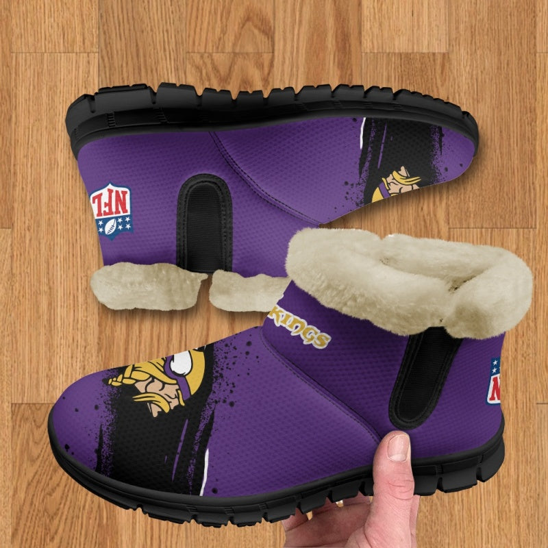 Minnesota Vikings Comfy Winter Snow Boots AZDDWSB000075