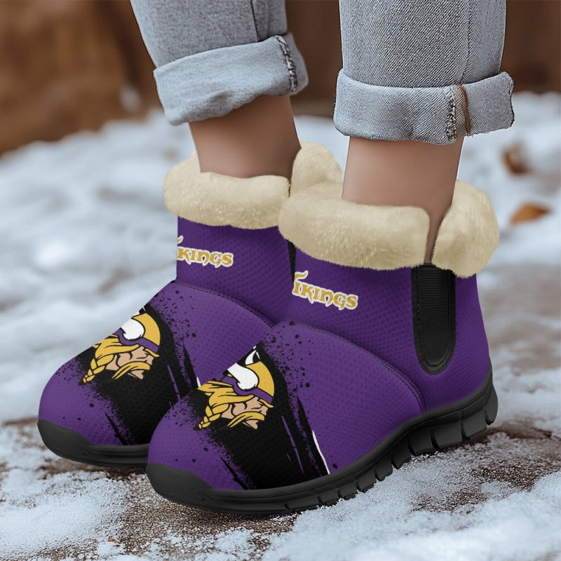 Minnesota Vikings Comfy Winter Snow Boots AZDDWSB000075