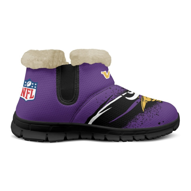 Minnesota Vikings Comfy Winter Snow Boots AZDDWSB000075