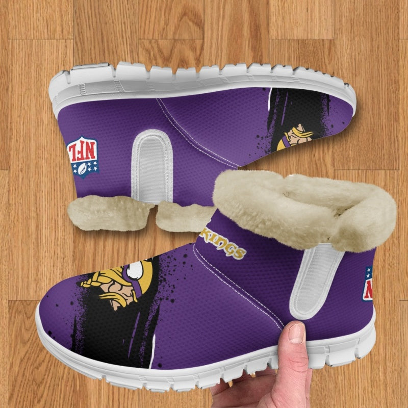 Minnesota Vikings Comfy Winter Snow Boots AZDDWSB000075