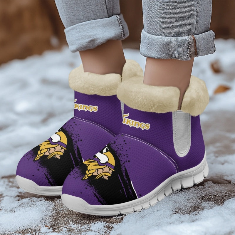 Minnesota Vikings Comfy Winter Snow Boots AZDDWSB000075