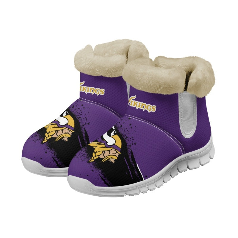 Minnesota Vikings Comfy Winter Snow Boots AZDDWSB000075