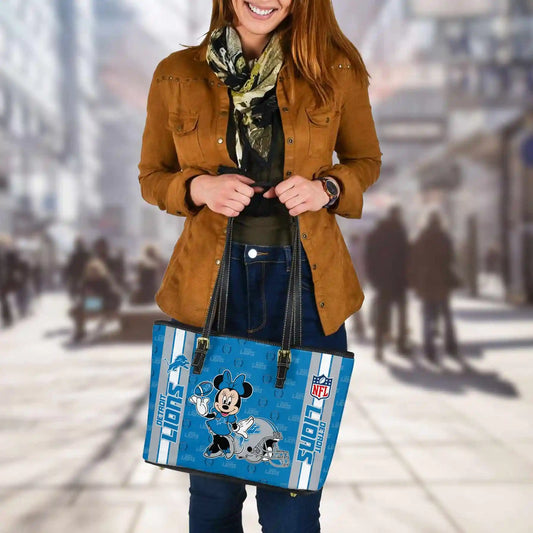 Detroit Lions Women Leather Tote Hand Bag BB21