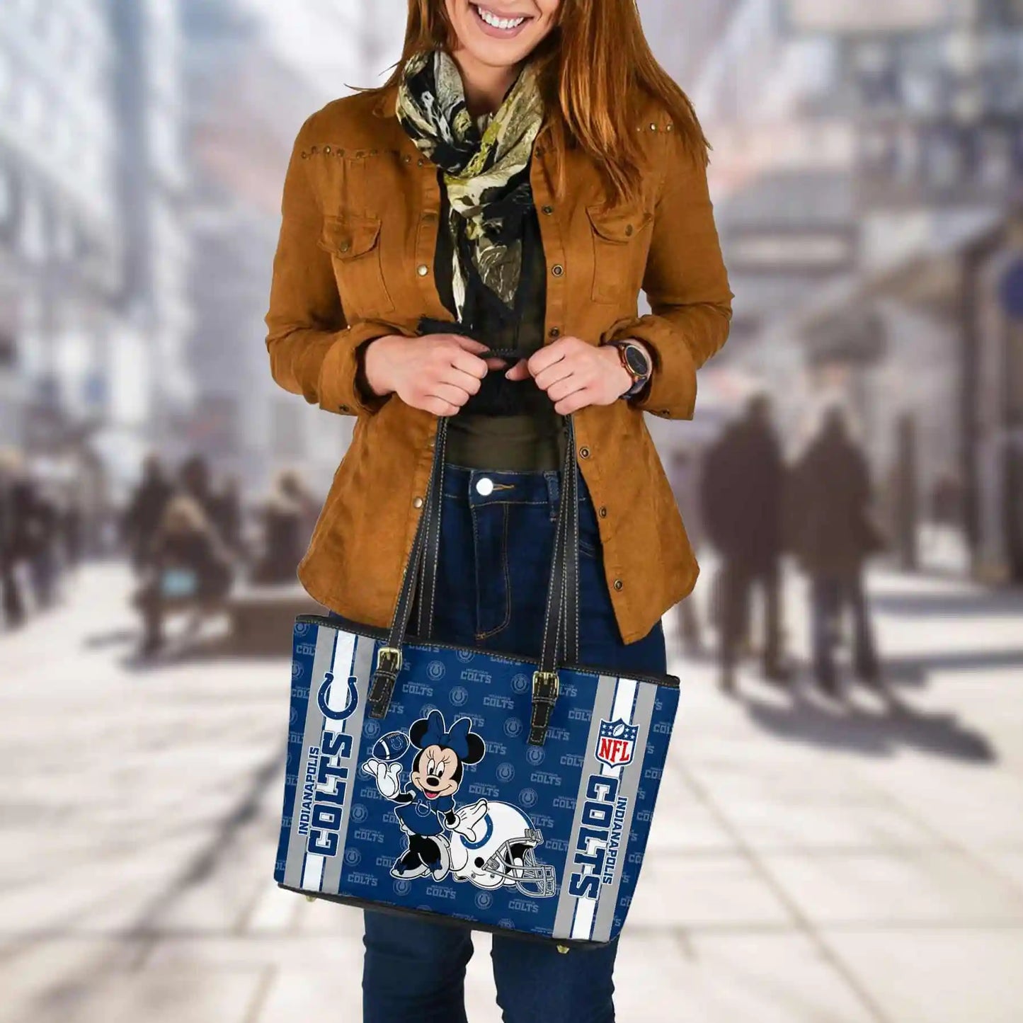 Indianapolis Colts Women Leather Tote Hand Bag BB24