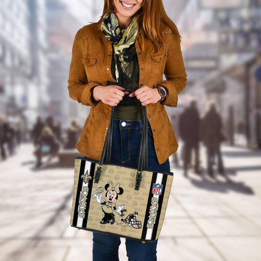New Orleans Saints Women Leather Tote Hand Bag BB33