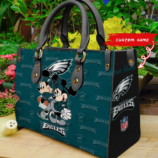 Philadelphia Eagles Personalized Leather Hand Bag BB105