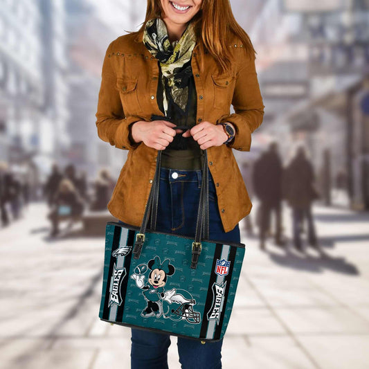 Philadelphia Eagles Women Leather Tote Hand Bag BB36