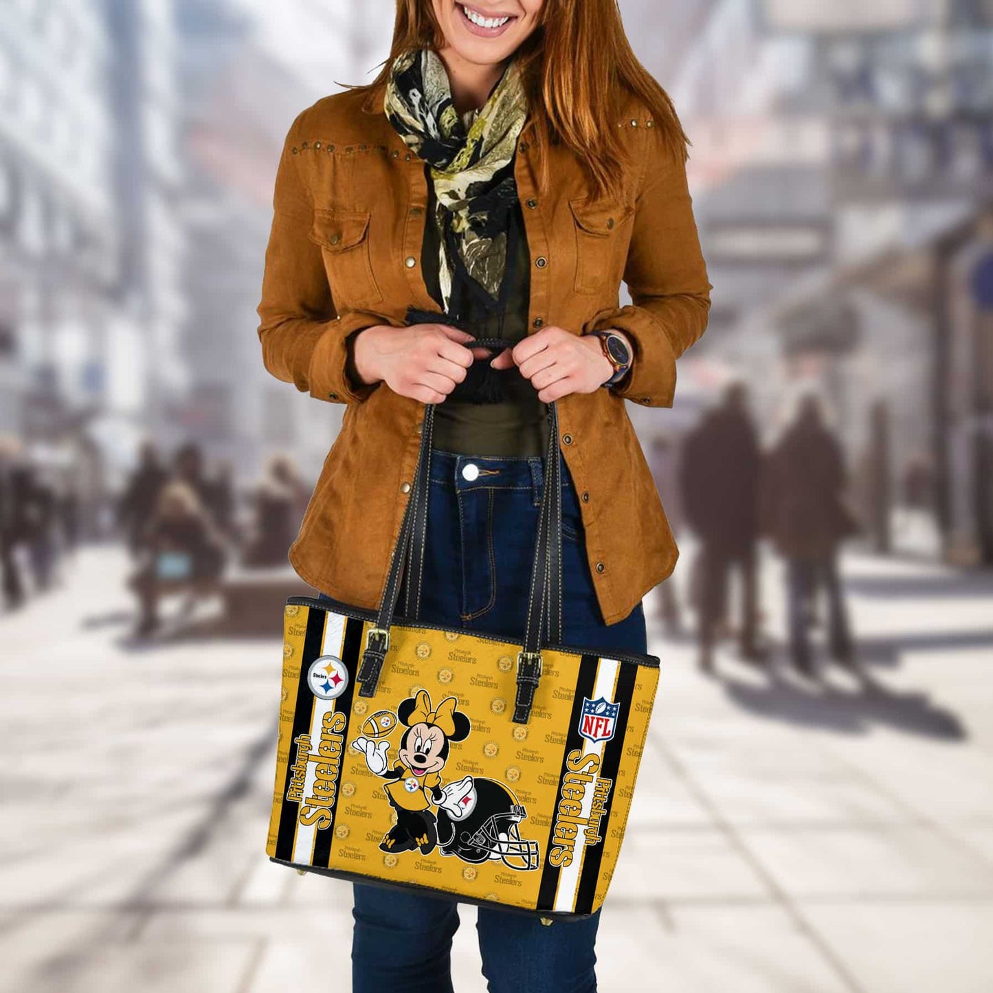 Pittsburgh Steelers Women Leather Tote Hand Bag BB37