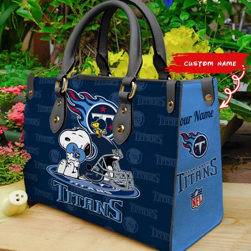 Tennessee Titans Personalized Leather Hand Bag BB163