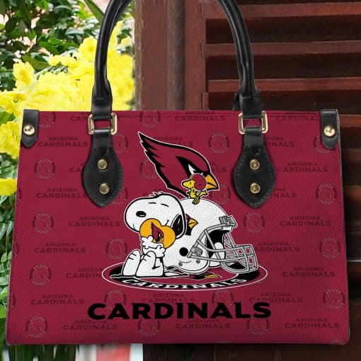 Arizona Cardinals Personalized Leather Hand Bag BB133
