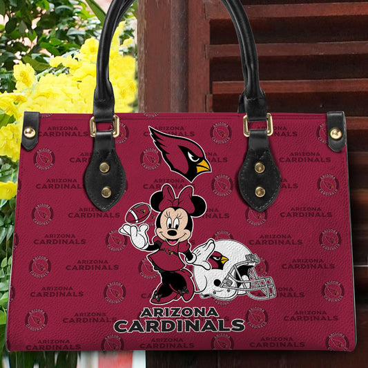 Arizona Cardinals Personalized Leather Hand Bag BB406