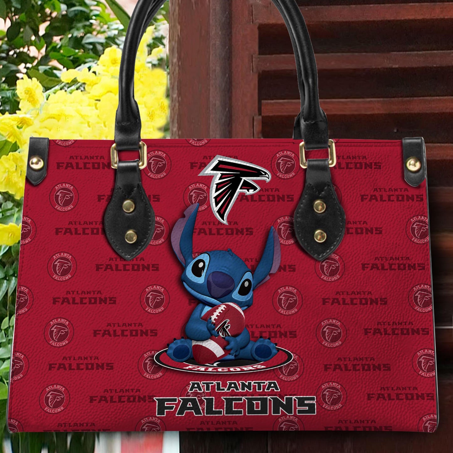 Atlanta Falcons Personalized Leather Hand Bag BB372