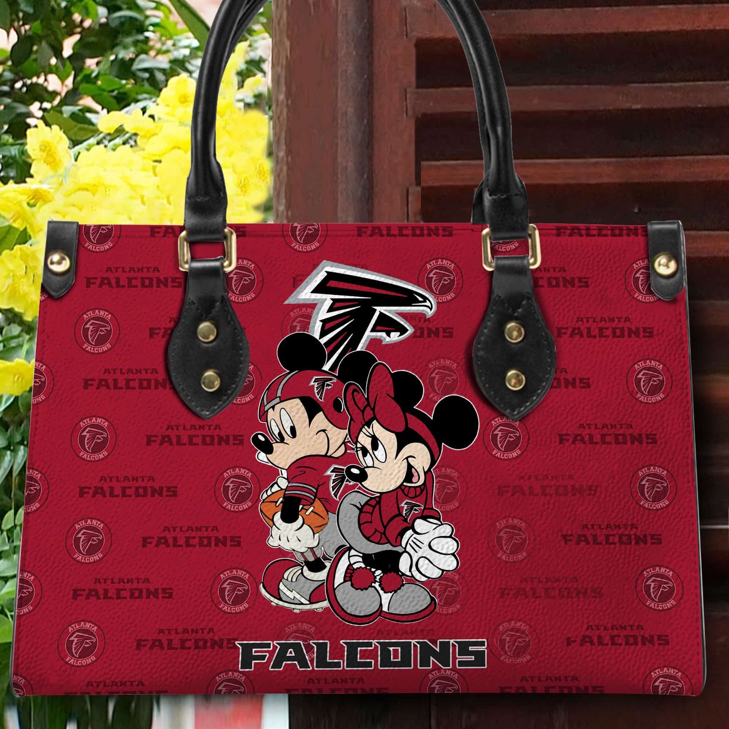 Atlanta Falcons Personalized Leather Hand Bag BB81