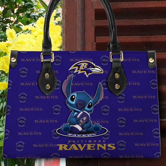 Baltimore Ravens Personalized Leather Hand Bag BB371