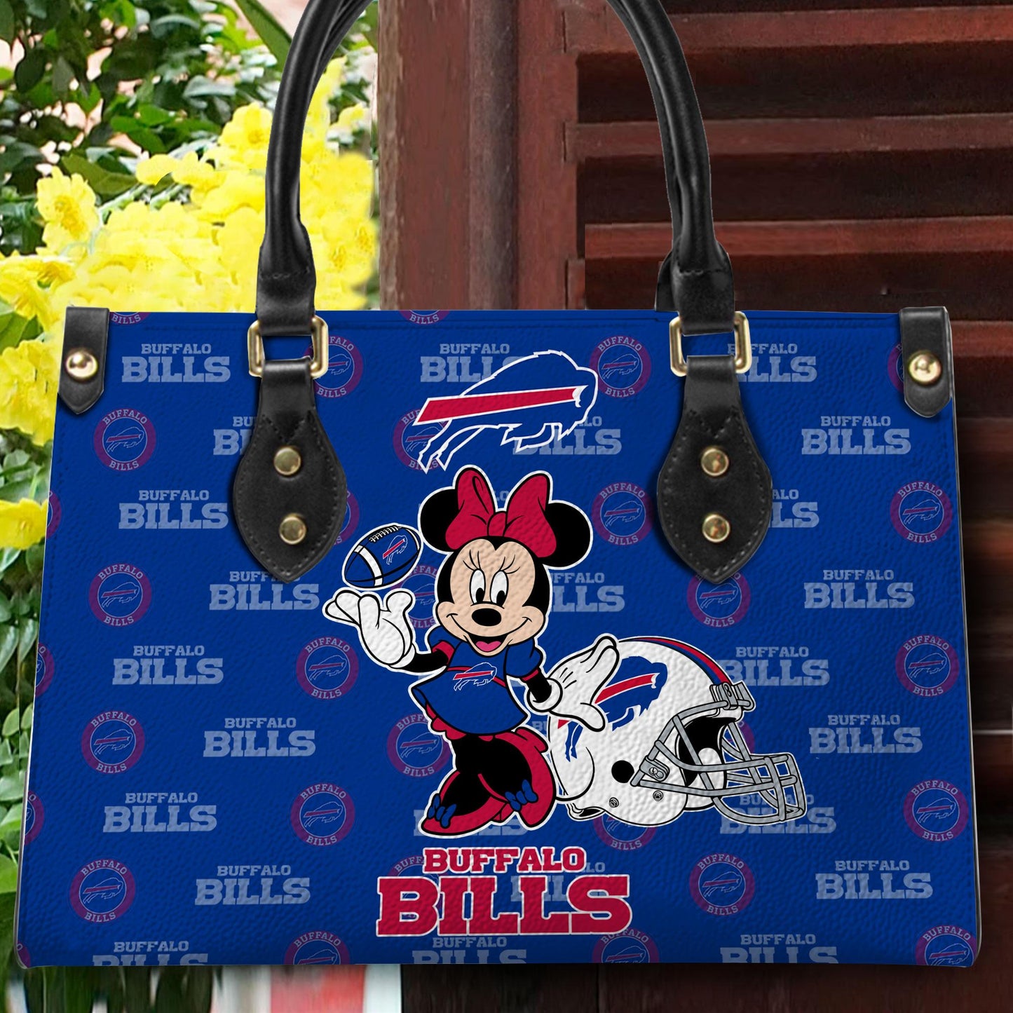 Buffalo Bills Personalized Leather Hand Bag BB403