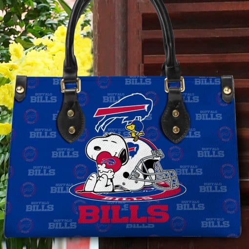 Buffalo Bills Personalized Leather Hand Bag BB136