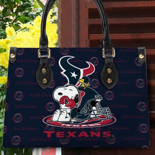 Houston Texans Personalized Leather Hand Bag BB145