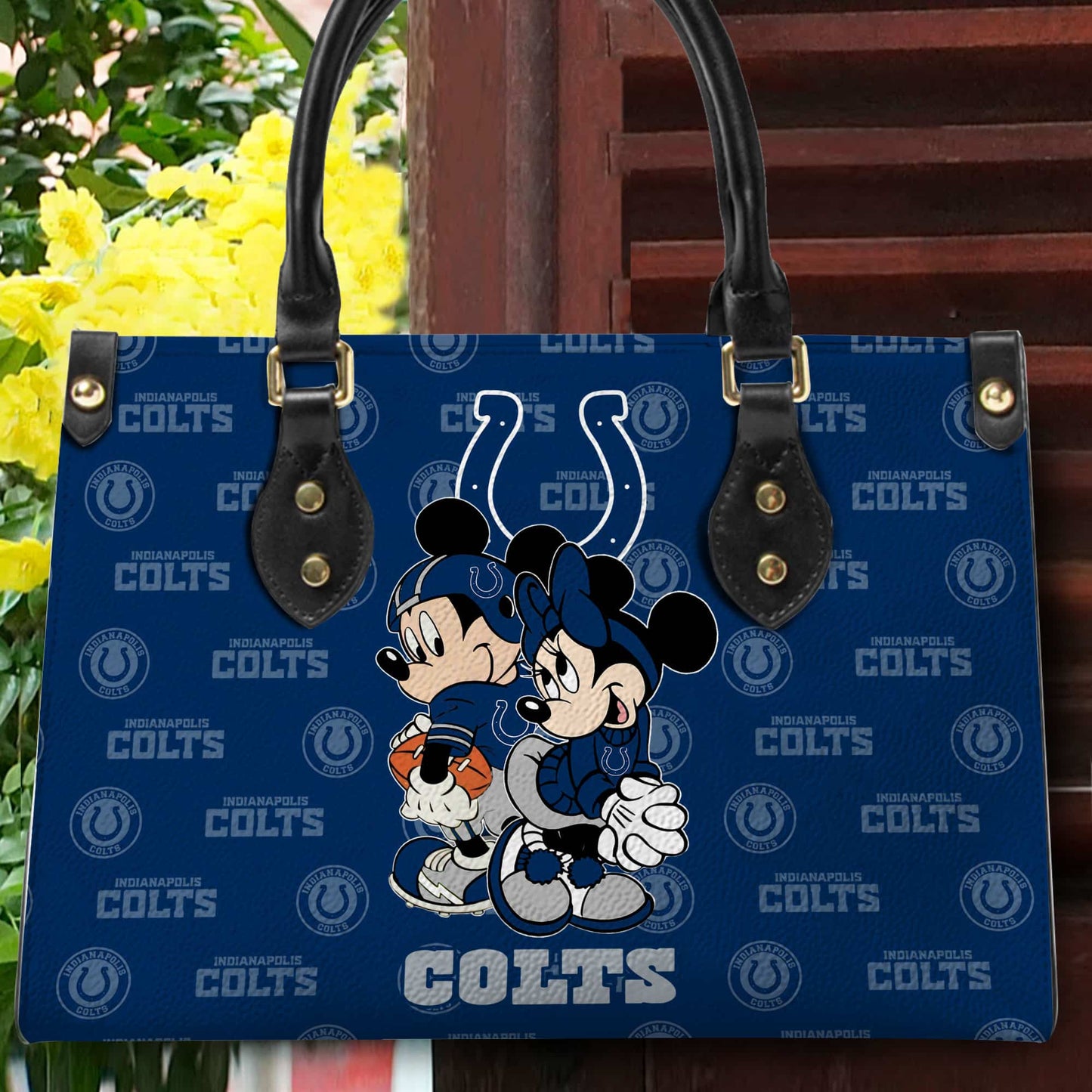 Indianapolis Colts Personalized Leather Hand Bag BB93