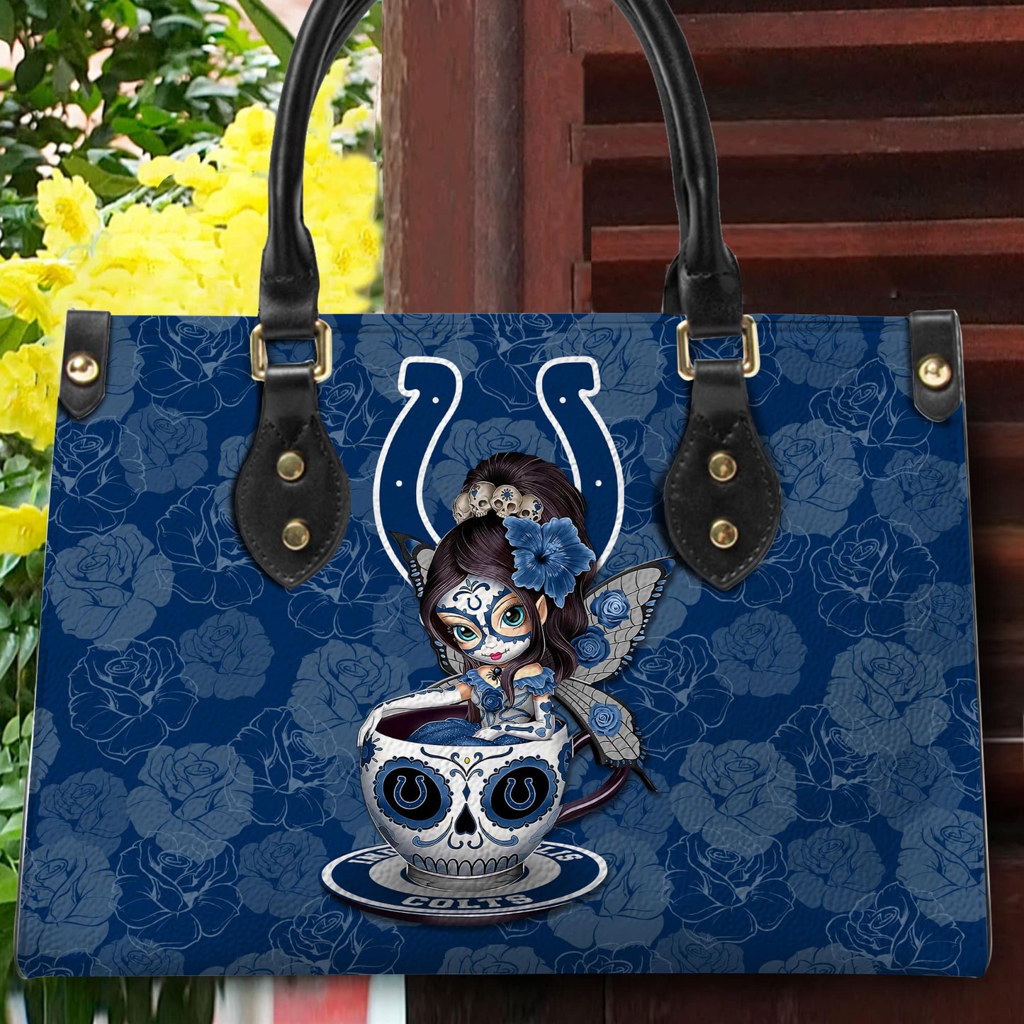 Indianapolis Colts Personalized Leather Hand Bag BB61