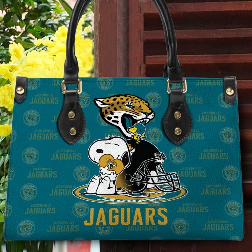 Jacksonville Jaguars Personalized Leather Hand Bag BB147
