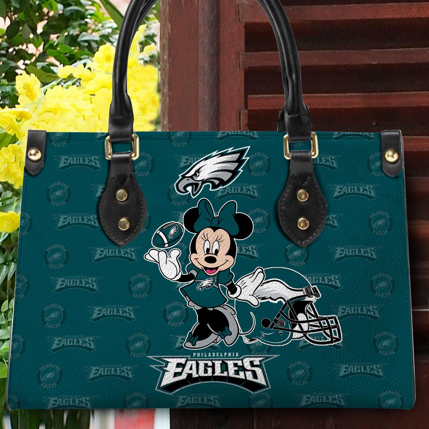 Philadelphia Eagles Personalized Leather Hand Bag BB385