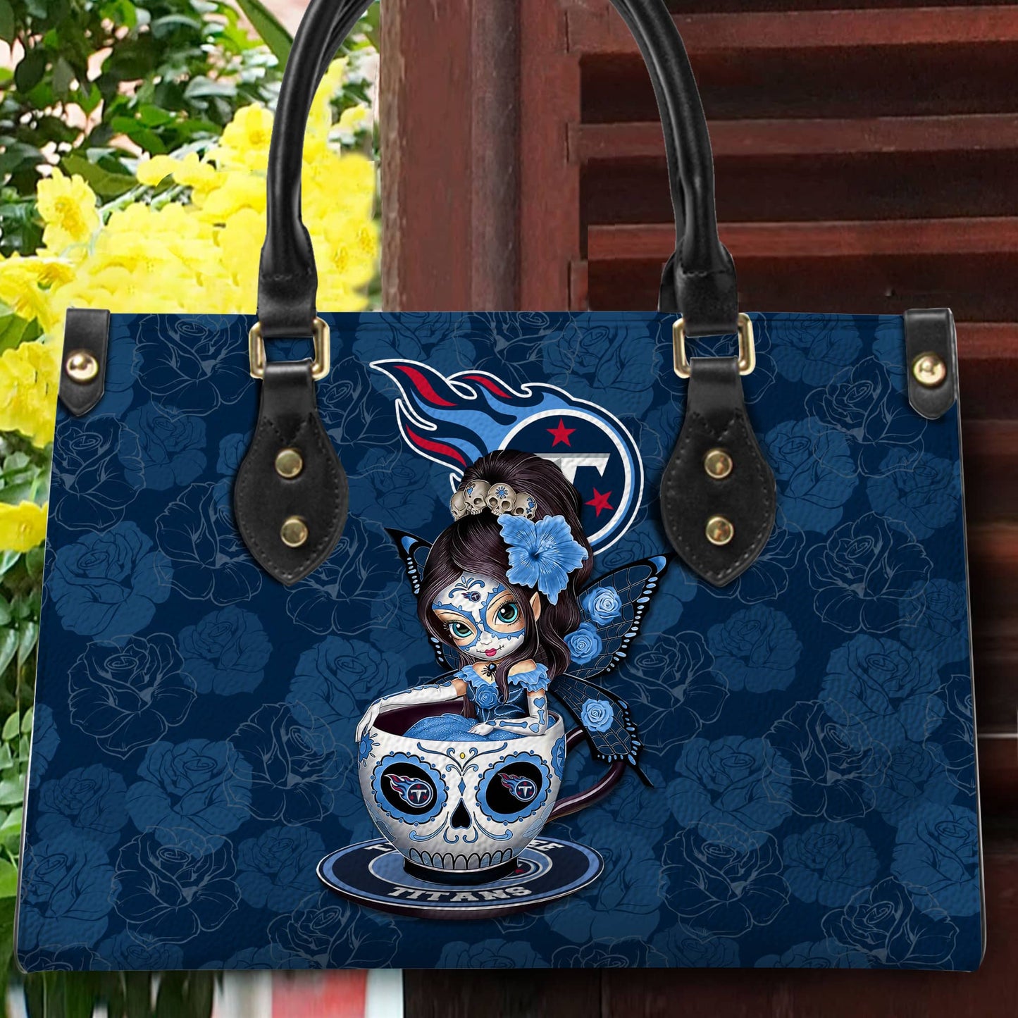 Tennessee Titans Personalized Leather Hand Bag BB78