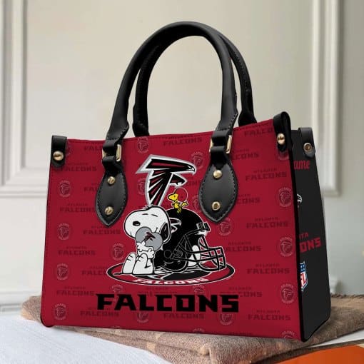 Atlanta Falcons Personalized Leather Hand Bag BB134