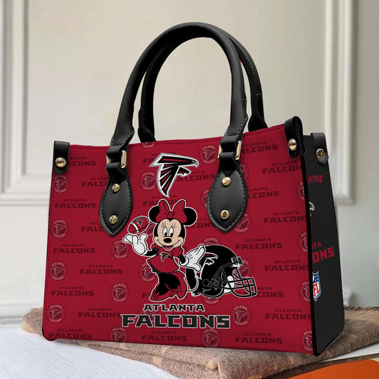 Atlanta Falcons Personalized Leather Hand Bag BB405