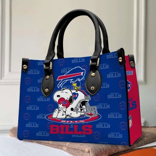 Buffalo Bills Personalized Leather Hand Bag BB136