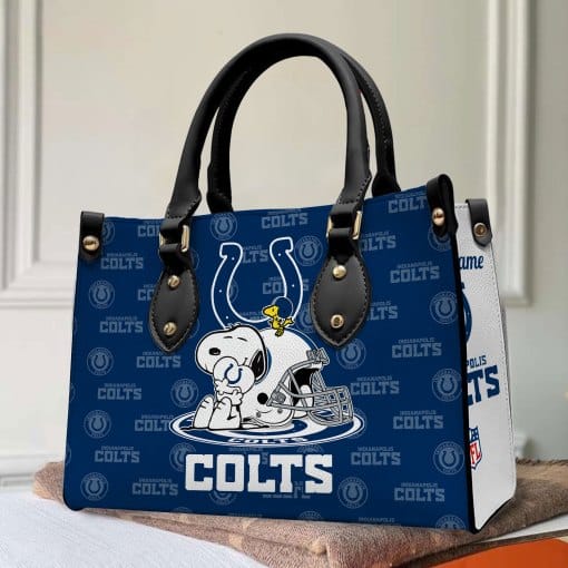Indianapolis Colts Personalized Leather Hand Bag BB146