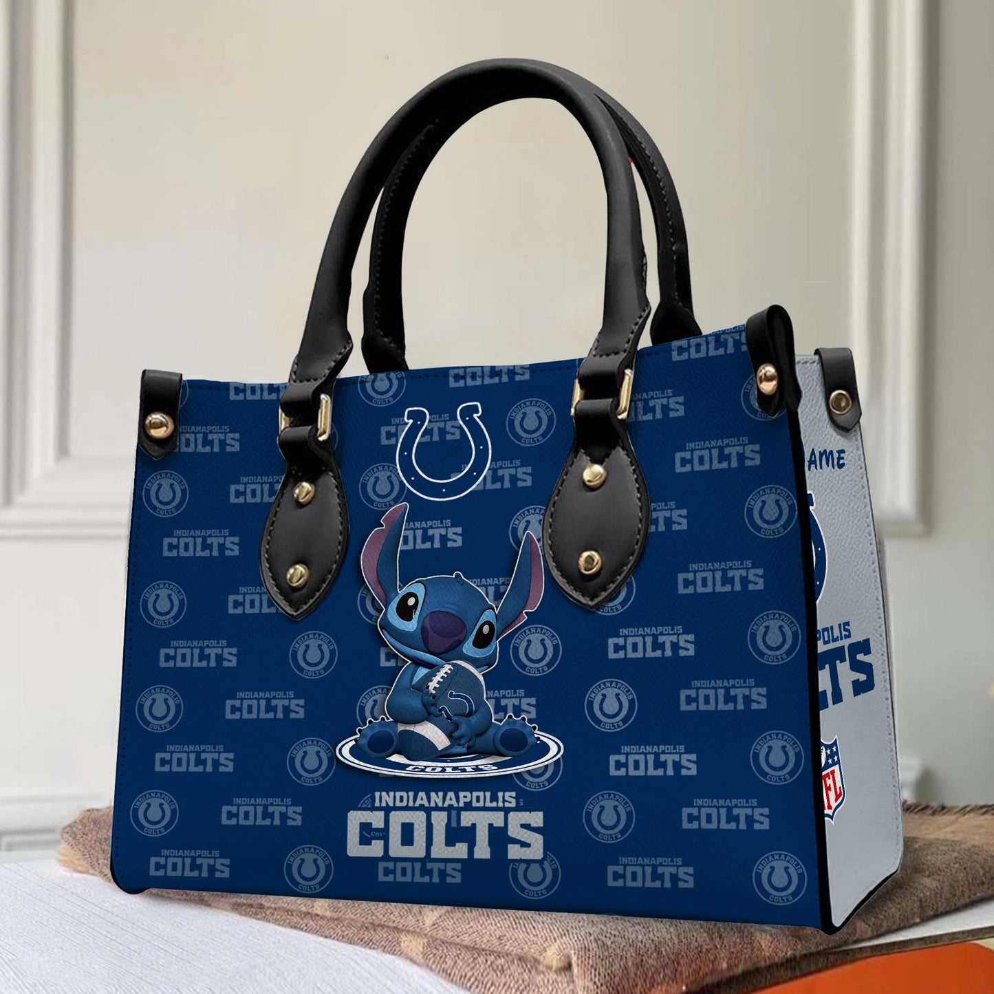 Indianapolis Colts Personalized Leather Hand Bag BB360