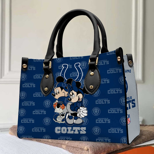 Indianapolis Colts Personalized Leather Hand Bag BB93