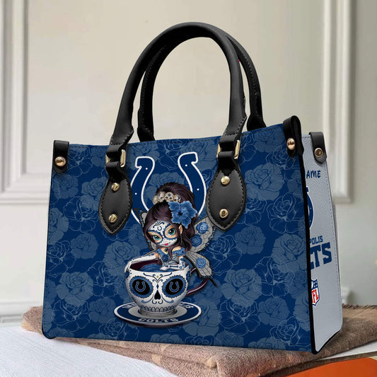 Indianapolis Colts Personalized Leather Hand Bag BB61