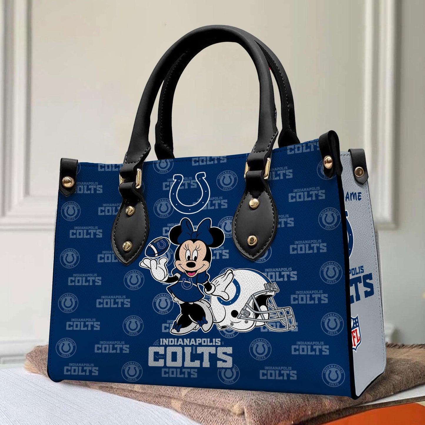 Indianapolis Colts Personalized Leather Hand Bag BB393
