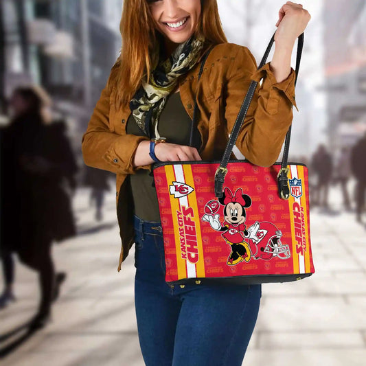 Kansas City Chiefs Women Leather Tote Hand Bag BB26