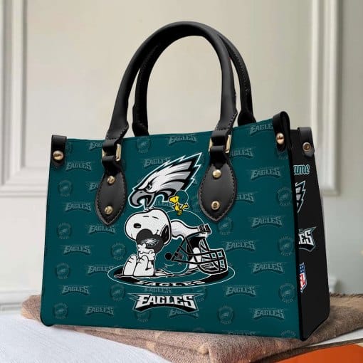 Philadelphia Eagles Personalized Leather Hand Bag BB158