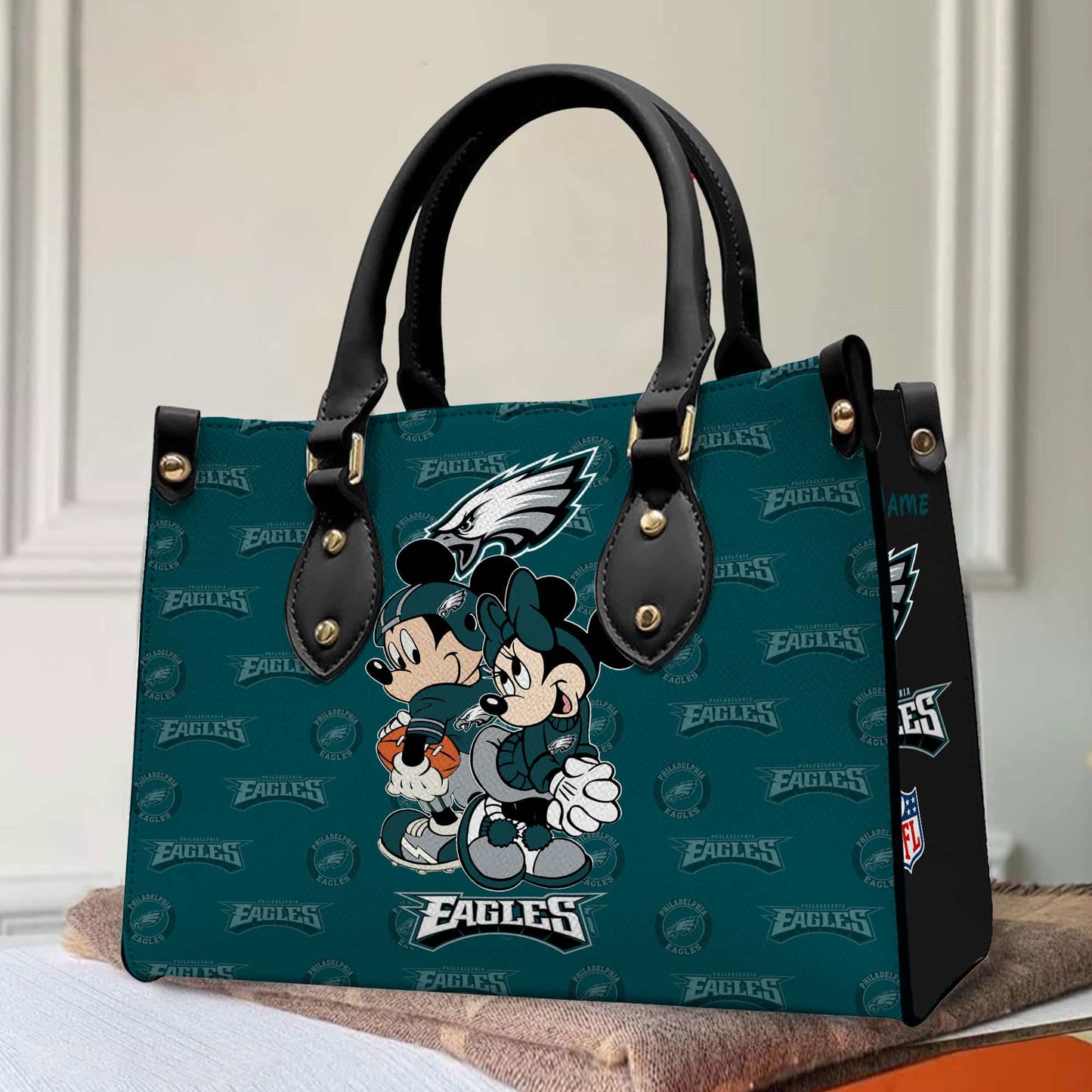 Philadelphia Eagles Personalized Leather Hand Bag BB105
