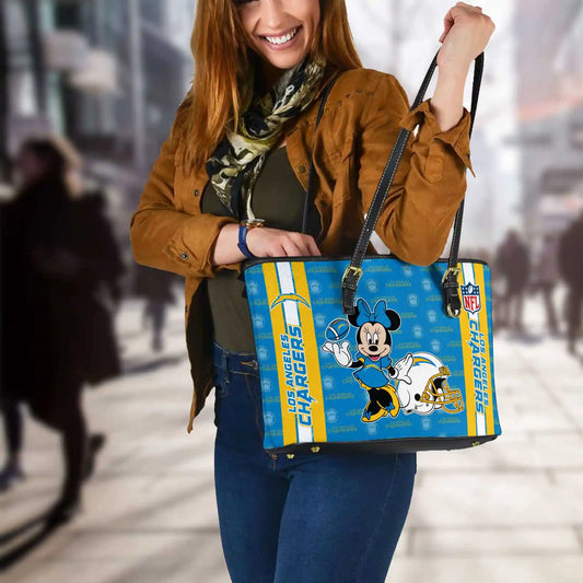 Los Angeles Chargers Women Leather Tote Hand Bag BB28
