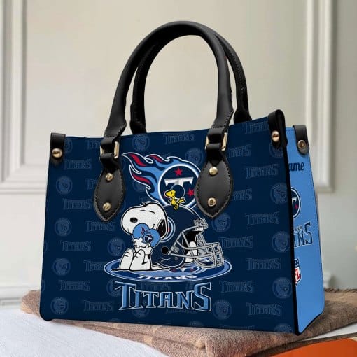 Tennessee Titans Personalized Leather Hand Bag BB163